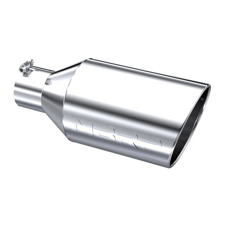 Universal Tip 8" OD Rolled End 4" Inlet 18" Length T304 | Dirty Garage