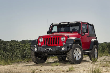 Rugged Ridge Spartacus Front Bumper Black 07-18 Jeep Wrangler - View 5 | Dirty Garage