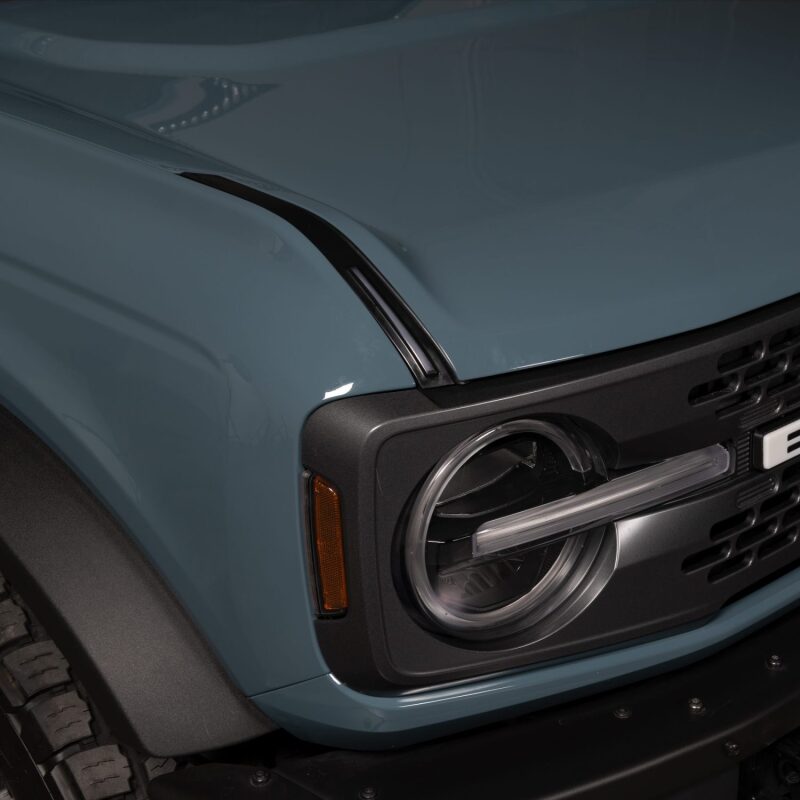 2022-2026 Bronco Luminix DRL LED Lights w/ Pair of Hood Limb Riser Replacements - View 5 | Dirty Garage