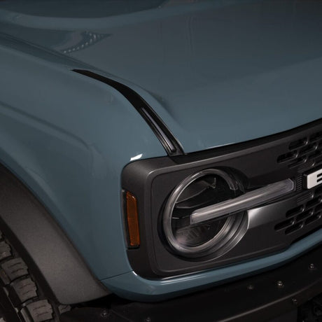 2022-2026 Bronco Luminix DRL LED Lights w/ Pair of Hood Limb Riser Replacements - View 5 | Dirty Garage