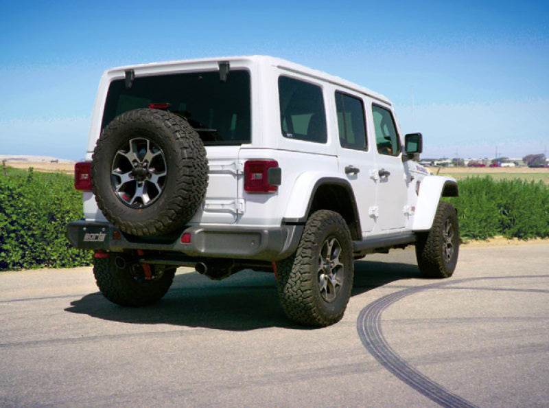 Borla 18-19 Jeep Wrangler JL/JLU 2.0L 4Cyl 2DR/4DR Axle Back Exhaust ATAK w/ 2.5in Tips - Black - View 3 | Dirty Garage