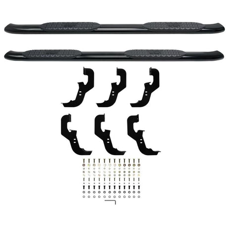 Westin 2019 Chevrolet Silverado/Sierra 1500 Crew Cab Non LD PRO TRAXX 5 Oval Nerf Step Bars - Black - View 10 | Dirty Garage