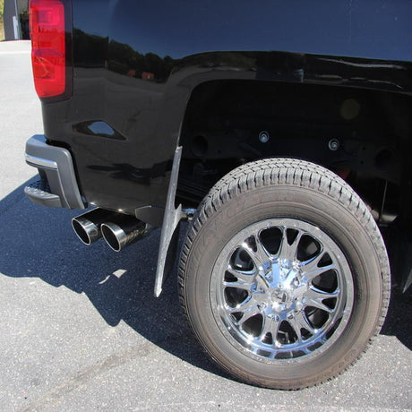 2011-2015 GM HD 4" Filter Back Dual Outlet Single Side Alum Exhaust System - View 3 | Dirty Garage