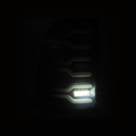 2019-2021 Ram 1500 Luxx-Series LED Tail Lights Black w Active Light Sequential Signal - View 4 | Dirty Garage