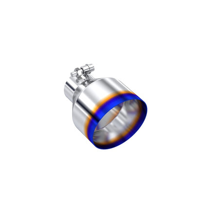 Universal T304 Stainless Steel 2.5" ID Burnt End Tip - View 2 | Dirty Garage