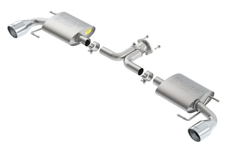 Borla 14-16 Mazda 3 2.0/2.5L AT/MT FWD S-Type Cat-Back Exhaust Single Split Rear Exit - View 3 | Dirty Garage
