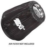 Universal Black Drycharger Round Tapered Custom Air Filter Wrap - View 2 | Dirty Garage
