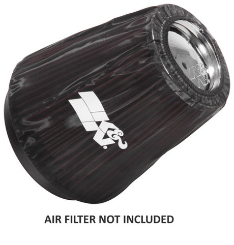 Universal Black Drycharger Round Tapered Custom Air Filter Wrap - View 2 | Dirty Garage