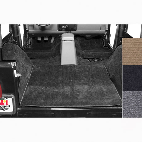 Rugged Ridge Deluxe Carpet Kit Black 76-95 Jeep CJ / Jeep Wrangler Models | Dirty Garage