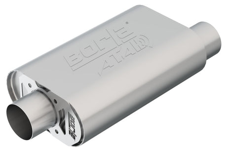 Borla CrateMuffler SBC Hot 350/383 3 inch Offset/Center 14in x 4.35in x 9in Oval Muffler - View 4 | Dirty Garage
