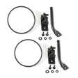 Rugged Ridge 97-18 Jeep Wrangler Textured Black Round Stubby Trail Mirror Kit | Dirty Garage