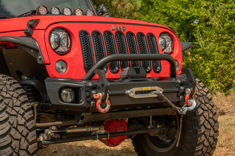 Rugged Ridge Arcus Front Bumper Set W/ Overrider 2018 Jeep Wrangler JK - View 7 | Dirty Garage