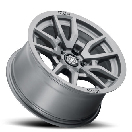Universal Vector 5 17x8.5 5x150 25mm Offset 5.75" BS 110.1mm Bore Titanium Wheel - View 3 | Dirty Garage