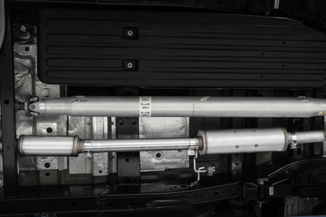 2021- Ford F-150 2.7L 3.5"L 5.0L Single Side 3" Black Coated Catback Exhaust - View 2 | Dirty Garage