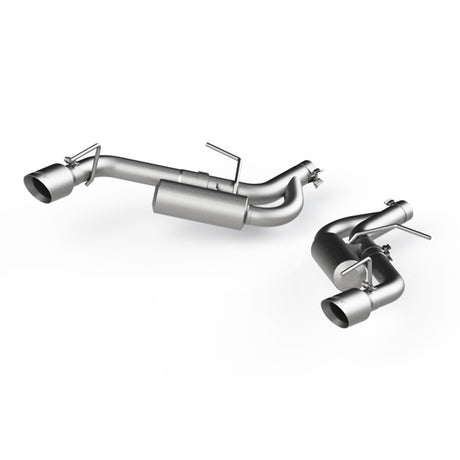 2016-2019 Camaro 2.5" Aluminum Non NPP Axle Back Exhaust System 4" Dual Wall Tips - View 2 | Dirty Garage