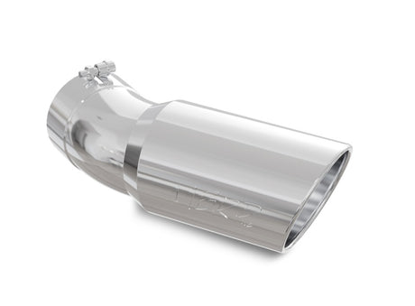 Universal Tip 6" OD 5" Inlet 15.5" Length 30 Deg Bend Angled Rolled End T304 | Dirty Garage