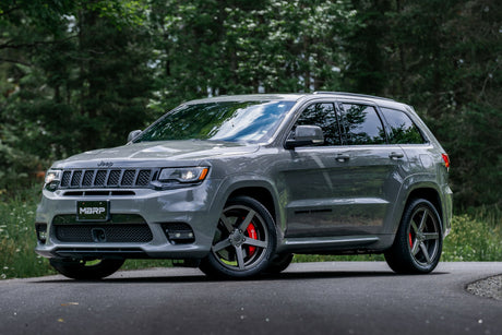 2012- Jeep Grand Cherokee SRT 6.4L 3" Dual Rear Exit T304SS Catback Exhaust CF Tips - View 4 | Dirty Garage