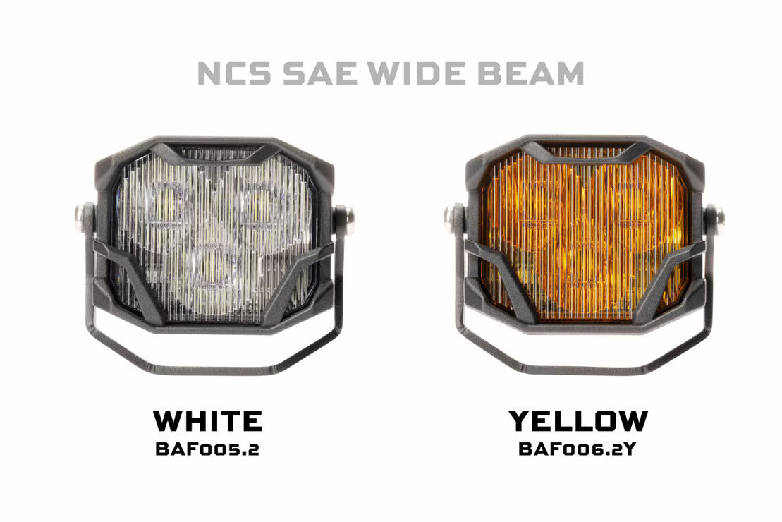 Universal 2.0 NCS 4Banger LED Yellow Pod Set (BAF006.2Y) - View 6 | Dirty Garage