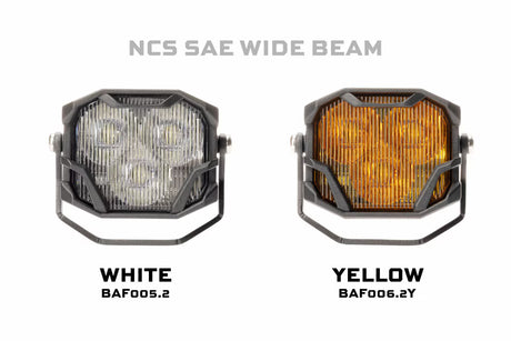 Universal 2.0 NCS 4Banger LED Yellow Pod Set (BAF006.2Y) - View 6 | Dirty Garage