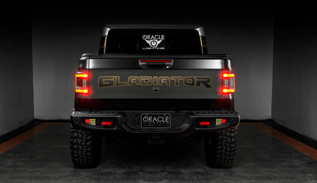 2020-2025 Gladiator JT Flush Mount LED Tail Lights Tinted Lens - View 12 | Dirty Garage