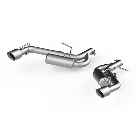 2016-2019 Camaro 2.5" Aluminum Non NPP Axle Back Exhaust System 4" Dual Wall Tips - View 3 | Dirty Garage