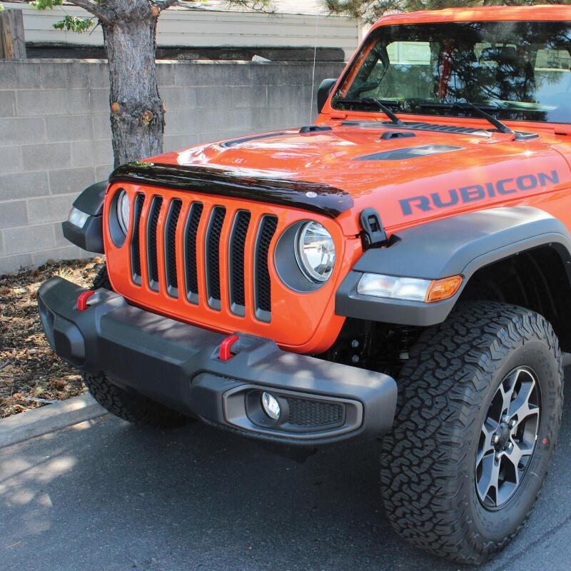 2018-2025 Jeep Wrangler JL Platinum Bug Shield - Smoke - View 3 | Dirty Garage