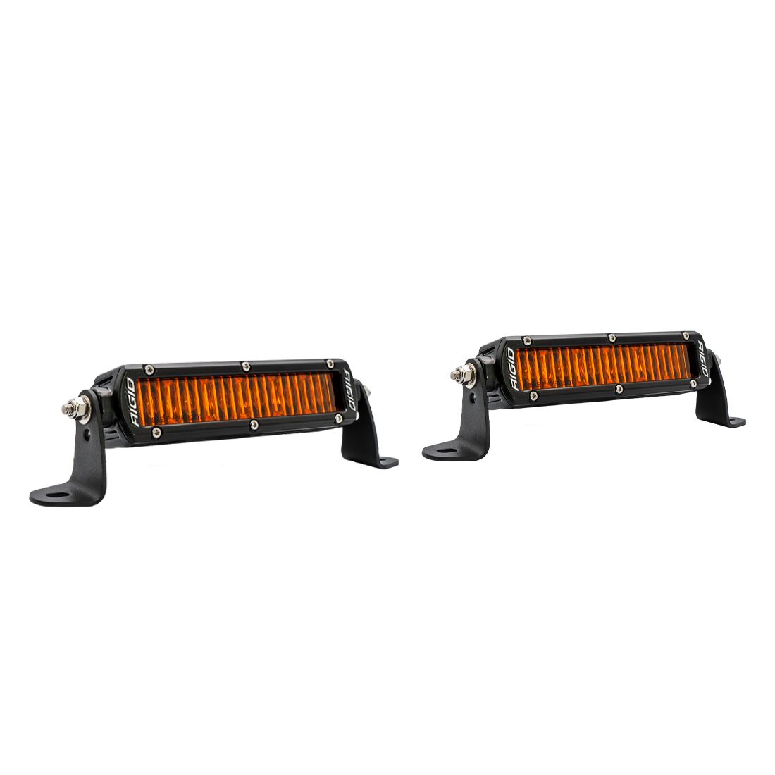 Universal SR-Series 6 Amber Pro LED Light Bar - View 2 | Dirty Garage