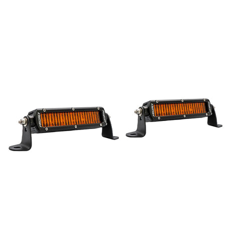 Universal SR-Series 6 Amber Pro LED Light Bar - View 2 | Dirty Garage
