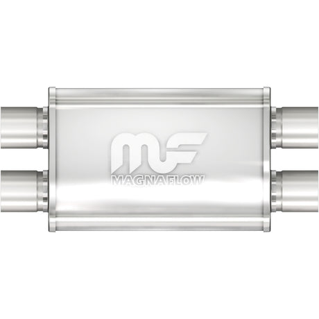 Universal Muffler Mag Stainless Steel 14x4x9 2.25 D/D | Dirty Garage