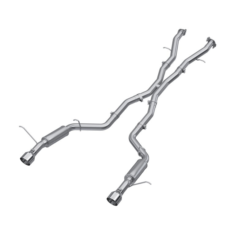 2018-2023 Durango SRT 6.4L Armor Lite AL Steel 3" Cat Back Exhaust Dual Rear Exit SS Tips | Dirty Garage