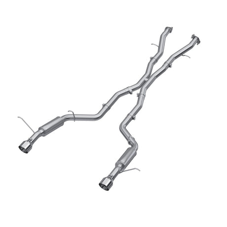 2018-2023 Durango SRT 6.4L Armor Lite AL Steel 3" Cat Back Exhaust Dual Rear Exit SS Tips | Dirty Garage