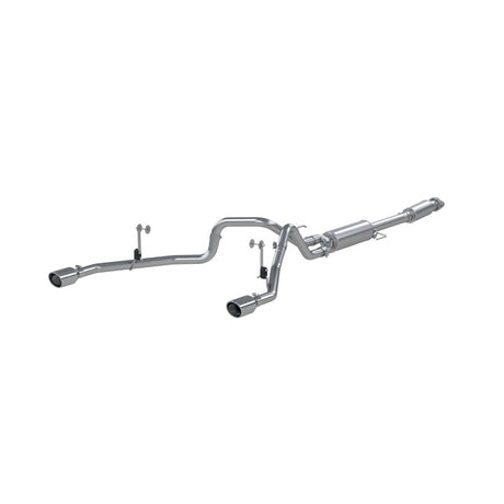 2021-2024 F-150 2.7L 3.5"L 5.0L 3" Cat Back 2.5" Dual Split Rear Aluminized Steel | Dirty Garage