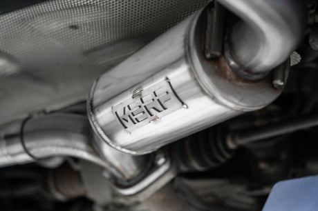 2019-2023 Mazda 3 Hatchback 2.5" Axle Back Dual Rear Exit Carbon Fiber Tips - View 3 | Dirty Garage