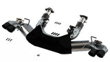 Borla 2020 Chevrolet Corvette C8 6.2 ATAK 3in Exhaust System Dual Round Rolled A/C Black Chrome Tips - View 4 | Dirty Garage