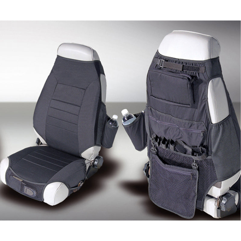 Rugged Ridge Fabric Seat Protectors Black 76-06 Jeep CJ / Jeep Wrangler - View 2 | Dirty Garage