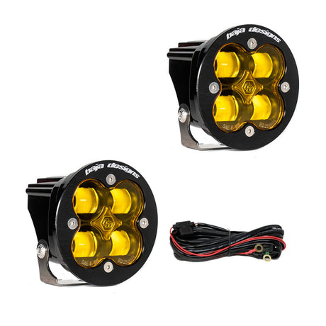 Universal Squadron-R SAE LED Spot Light Amber Pair | Dirty Garage