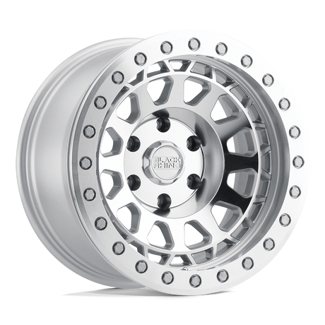 Black Rhino Primm Silver w/ Mirror Face & Machined Ring Wheel | Dirty Garage