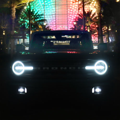 2021-2025 Bronco Nova-Series LED Projector Black Headlights - View 12 | Dirty Garage