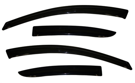 2010-2013 Mazda 3 Ventvisor Outside Mount Window Deflectors Smoke 4-Piece - View 5 | Dirty Garage