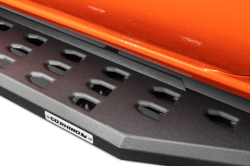 Go Rhino RB20 Running Boards - Tex Black - 80in - View 3 | Dirty Garage
