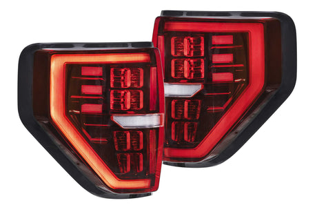 2009-2014 F-150 XB LED Tail Lights Pair Red | Dirty Garage