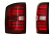 2014-2018 GM Sierra XB LED Tail Lights Pair Red | Dirty Garage