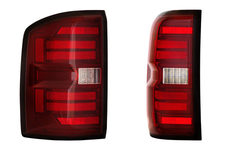2014-2018 GM Sierra XB LED Tail Lights Pair Red | Dirty Garage