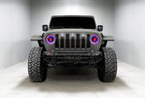 2018-2022 Gladiator Pre-Runner Style LED Grille Kit White - View 2 | Dirty Garage