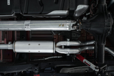 2019-2024 GM 2.5" Catback Dual Rear Exit Aluminized - View 4 | Dirty Garage