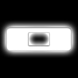 Universal Illuminated LED O Letter Badge Matte White Surface Finish - View 2 | Dirty Garage