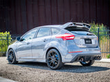 Borla 16-17 Ford Focus RS 2.3L MT Round Angle-Cut Tips Split Rear Exit ATAK Catback Exhaust - View 4 | Dirty Garage