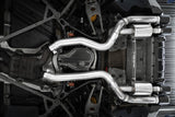 MBRP 18-22 BMW M2 Competition 3.0L T304 SS 3in Resonator-Back Exhaust Quad Rear w/ Carbon Fiber Tips - View 3 | Dirty Garage