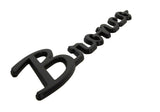 2021+ Bronco Classic Script Fender Badges - Matte Black - View 10 | Dirty Garage