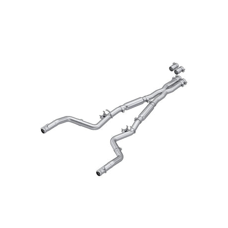 MBRP 15-23 Dodge Challenger 6.2L, 6.4L HEMI AL Steel 3in Cat-Back Dual Split - Street Version | Dirty Garage